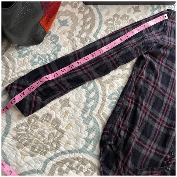 Rails Hunter Shirt in Coal-Grey-Rose Small - Picture 15 of 16